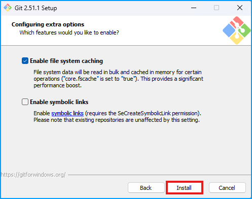 Git Install Button