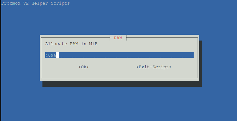Helper Scripts CPU cores and RAM settings